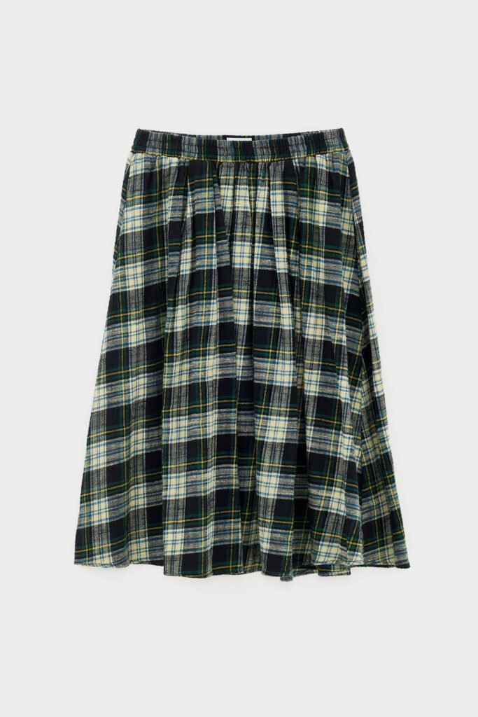 woogie midi a line skirt (252 / w / check a)